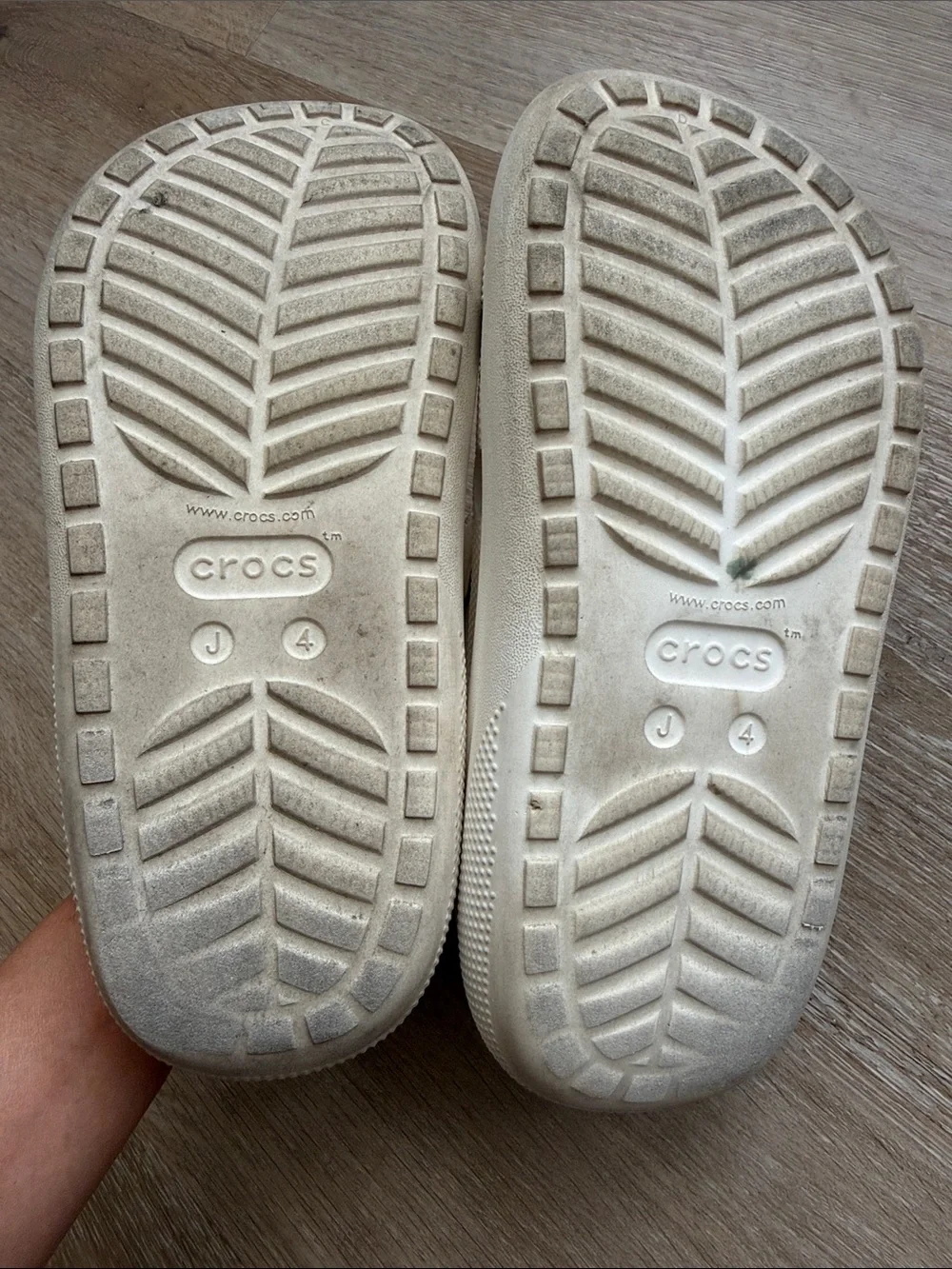 CROCS Kids Classic Cutie Crush Clog in White (J4)